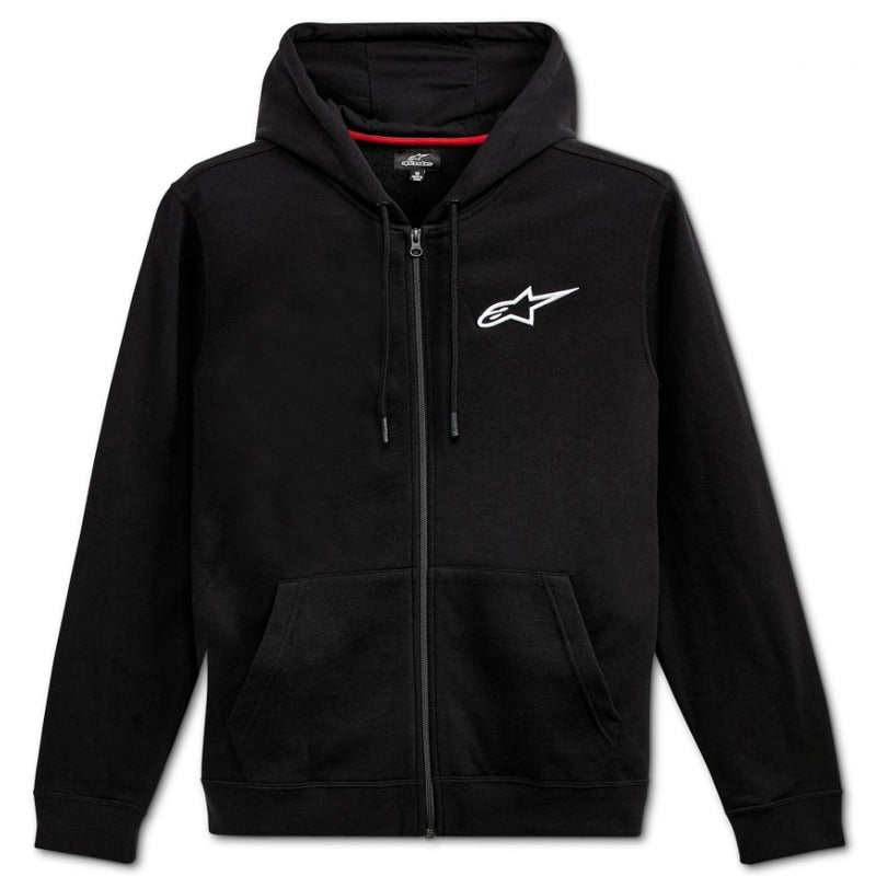 ALPINESTARS AGELESS CHEST ZIP HOODIE - BLACK/WHITE