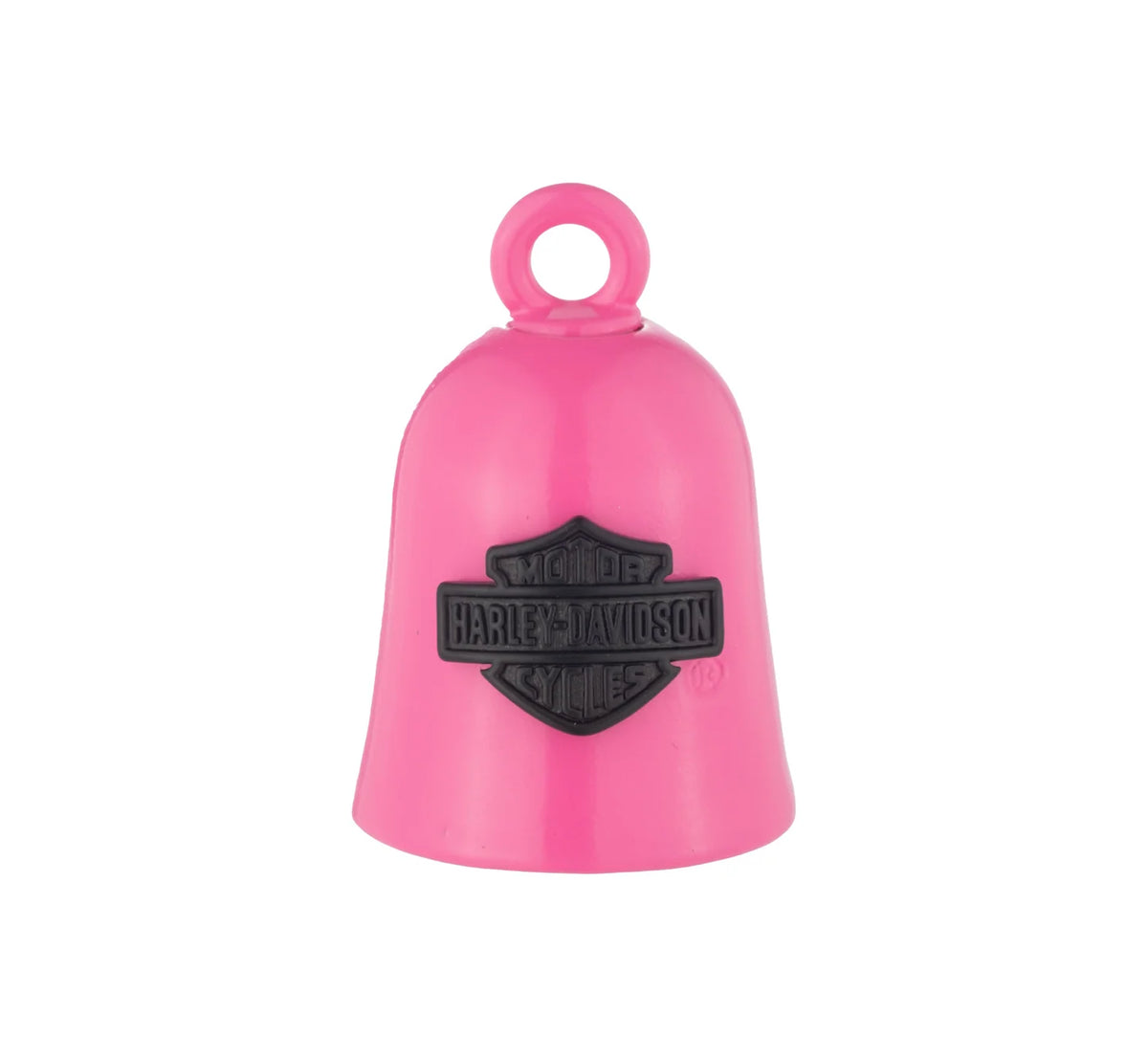 Harley-Davidson Black Bar & Shield Logo Ride Bell, Hot Pink Plated Brass