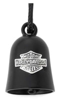 Harley-Davidson® Engraved Classic Bar & Shield Logo Ride Bell With Tie, Black