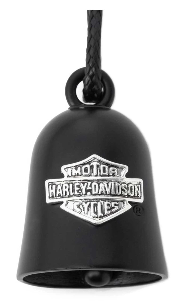 Harley-Davidson® Engraved Classic Bar & Shield Logo Ride Bell With Tie, Black