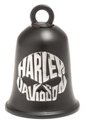 Harley-Davidson® Willie G Skull Script Contrast Ride Bell, Black Finish