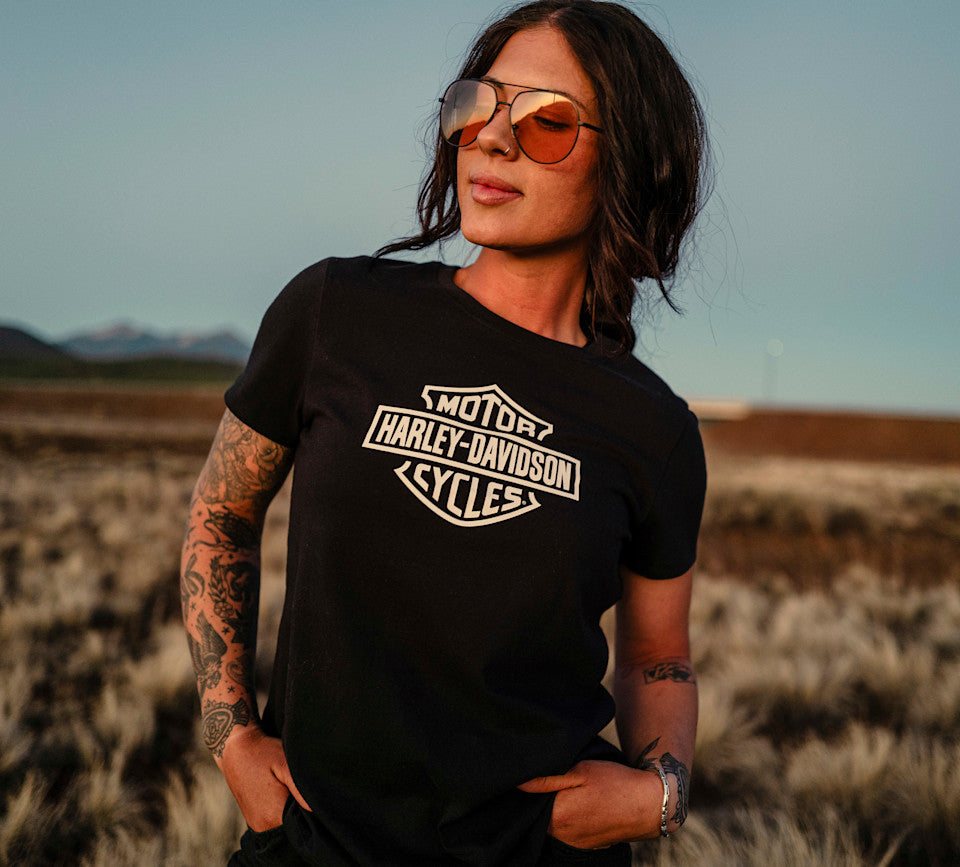 Women's H-D Standard Bar & Shield Tee