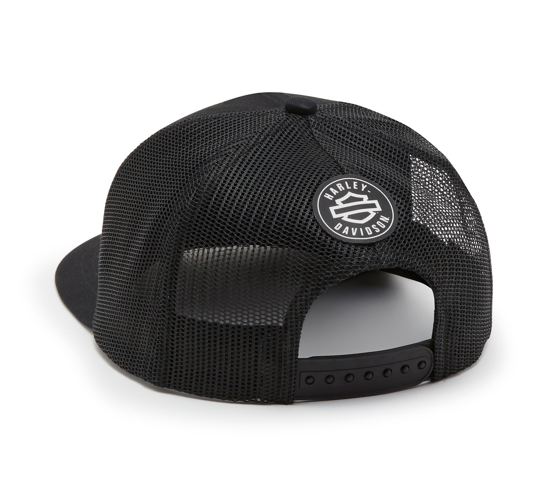 Men's Logo Colorblock Adjustable Trucker Cap - Harley Black