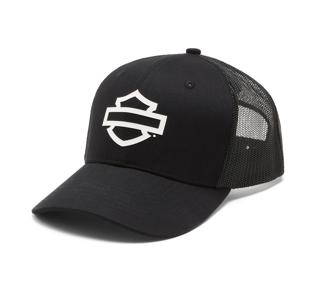 Men's Logo Colorblock Adjustable Trucker Cap - Harley Black