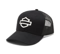 Men's Logo Colorblock Adjustable Trucker Cap - Harley Black