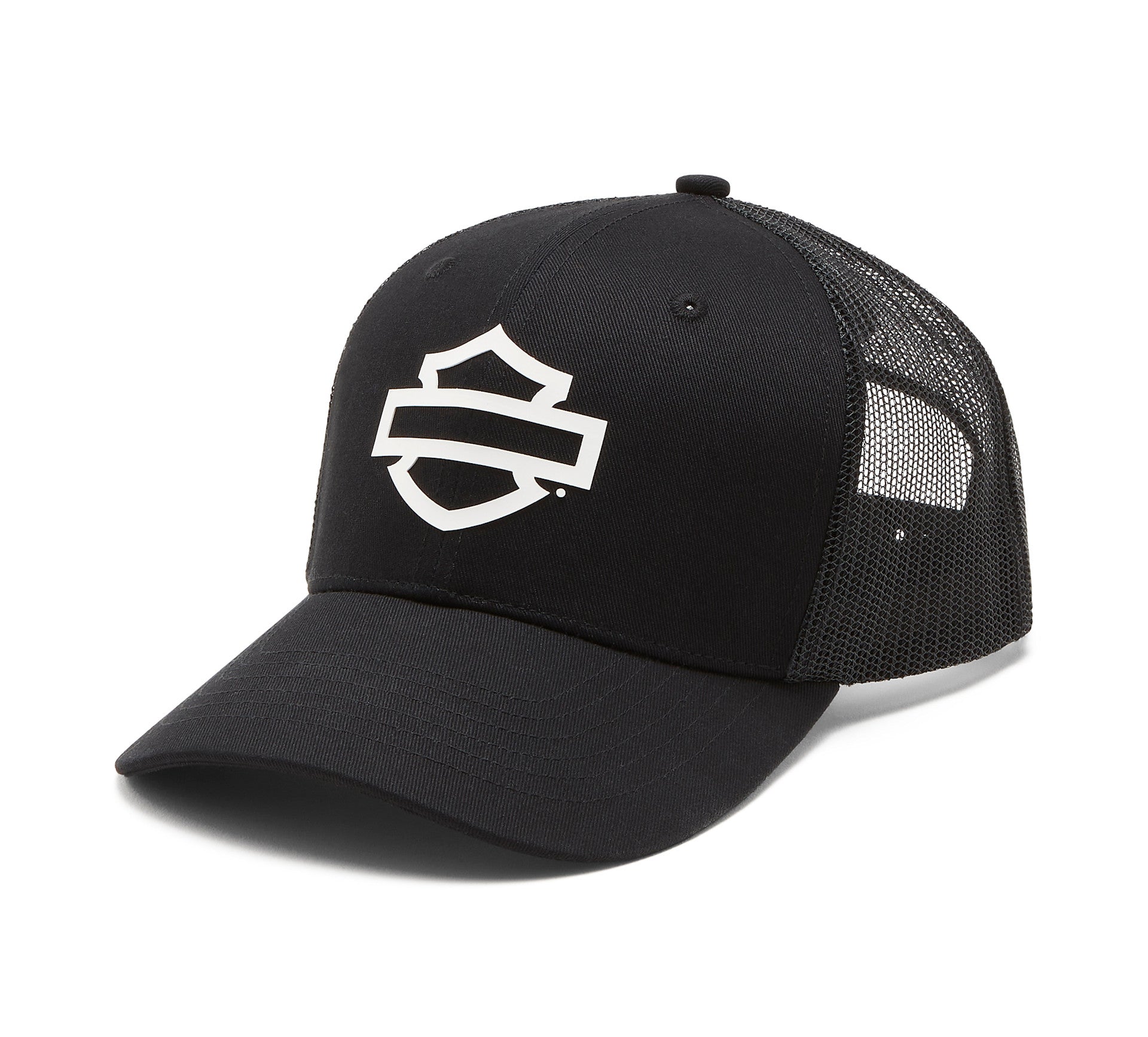 Men's Logo Colorblock Adjustable Trucker Cap - Harley Black