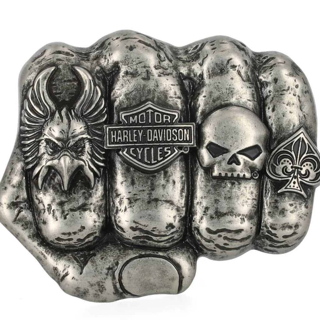 Harley-Davidson Men's Logo Knuckle Belt Buckle