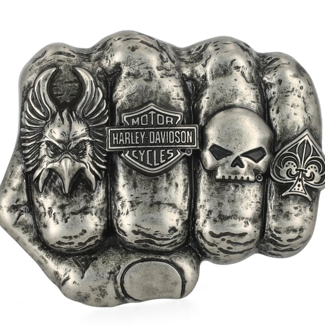 Harley-Davidson Men's Logo Knuckle Belt Buckle