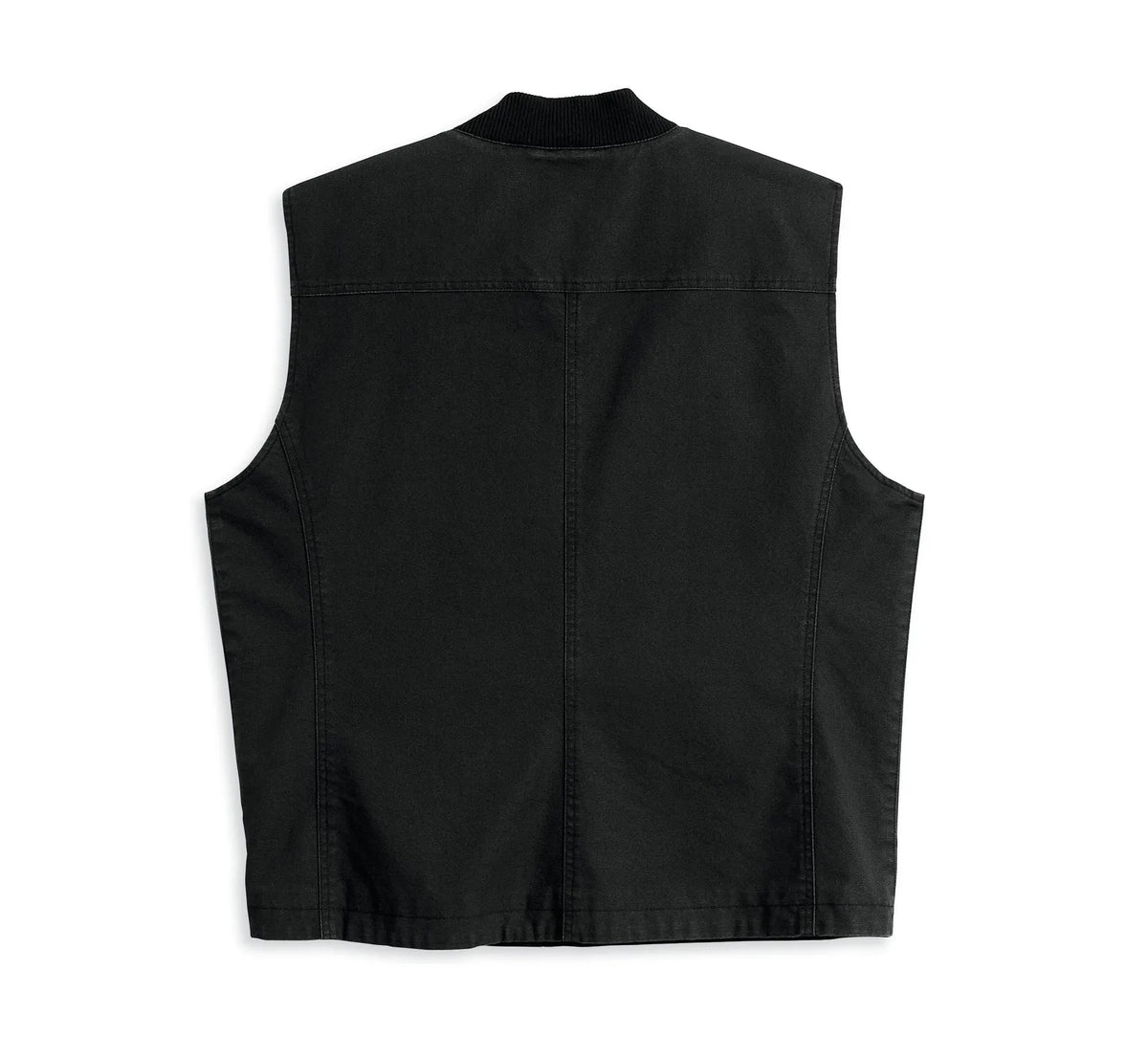 Harley-Davidson Mens Scenic Adventure Canvas Vest - Black -