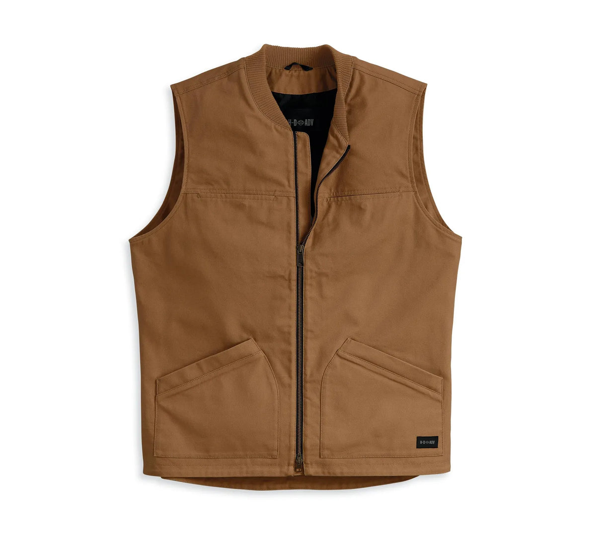 Harley-Davidson Mens Scenic Adventure Canvas Vest - Brown