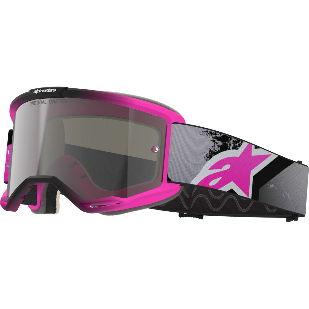 Alpinestars Vision 5 Lahnd Iron Fluro Pink Silver Mirror Goggles