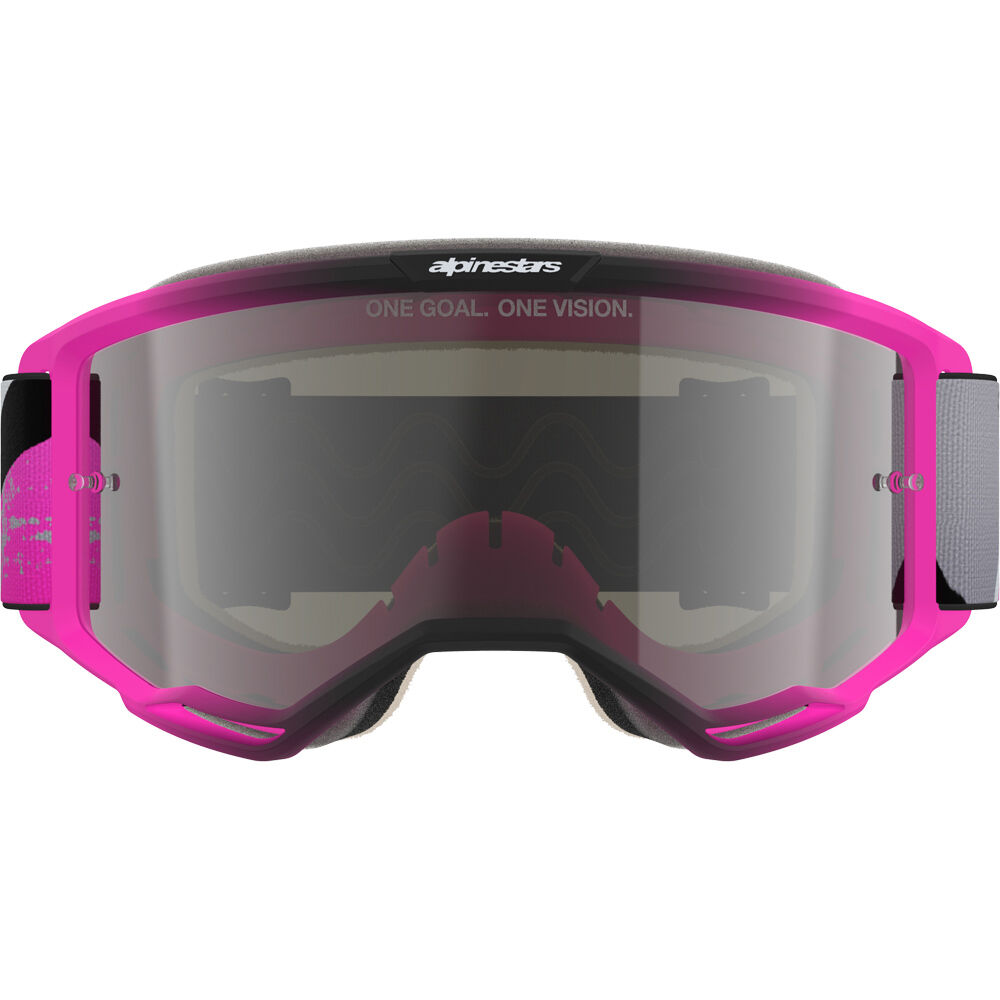 Alpinestars Vision 5 Lahnd Iron Fluro Pink Silver Mirror Goggles