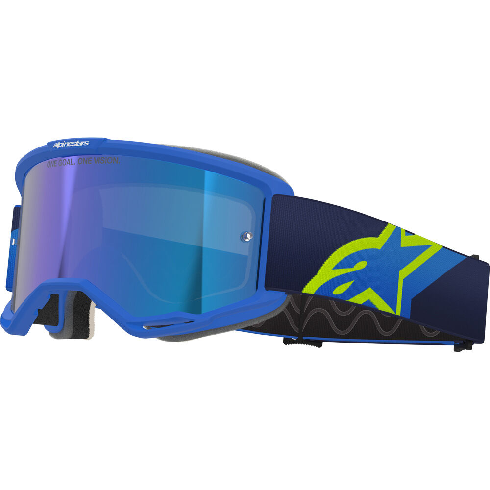 Alpinestars Vision 5 Corp Blue / Fluro Yellow Blue Mirror Goggles