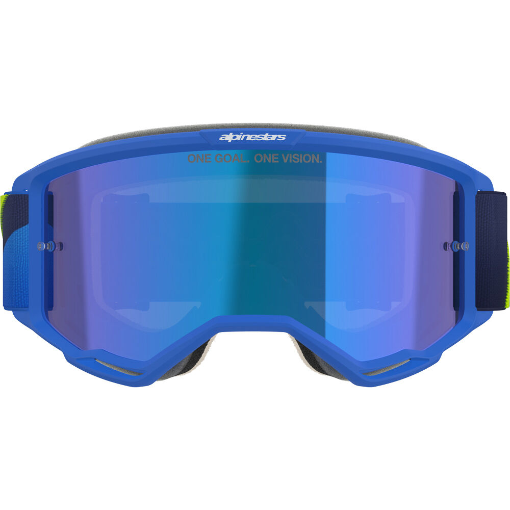 Alpinestars Vision 5 Corp Blue / Fluro Yellow Blue Mirror Goggles