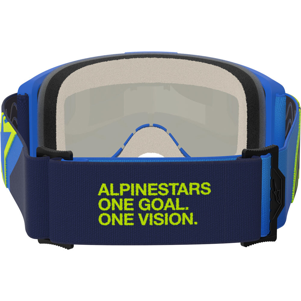 Alpinestars Vision 5 Corp Blue / Fluro Yellow Blue Mirror Goggles