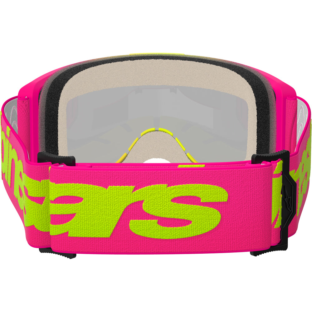 Alpinestars Vision 5 Wordmark Pink / Fluro Yellow Red Mirror Goggles