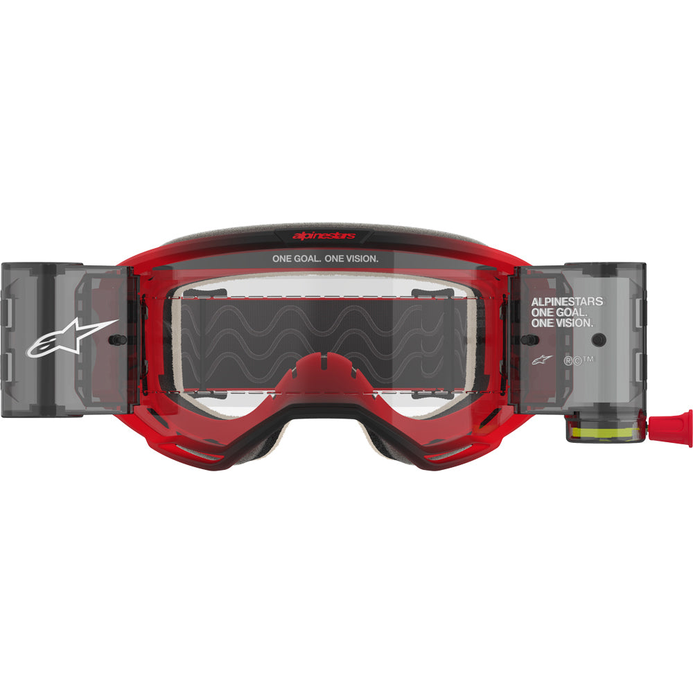 Alpinestars Vision 5 Blaze Red Clear Roll-Off Goggles