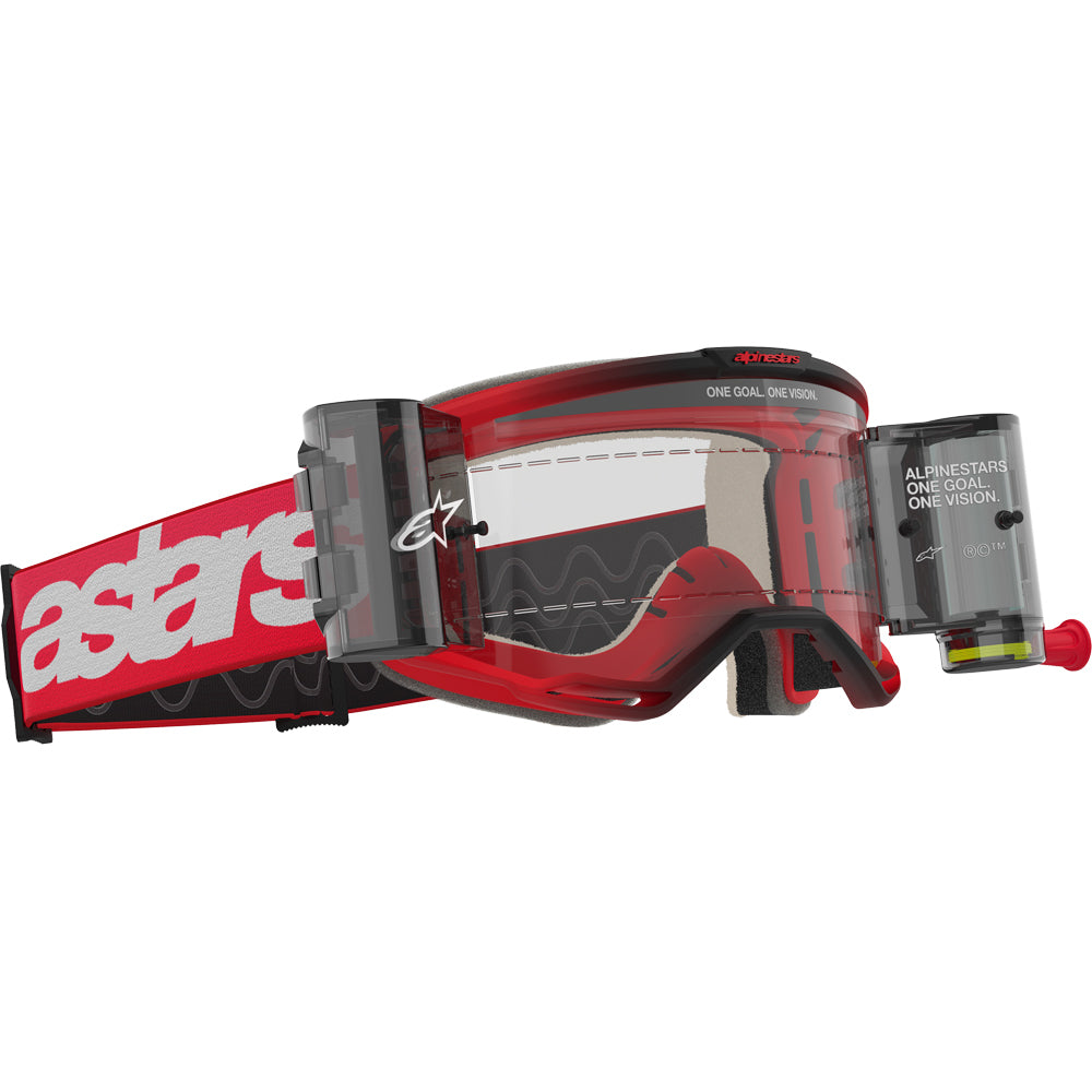 Alpinestars Vision 5 Blaze Red Clear Roll-Off Goggles