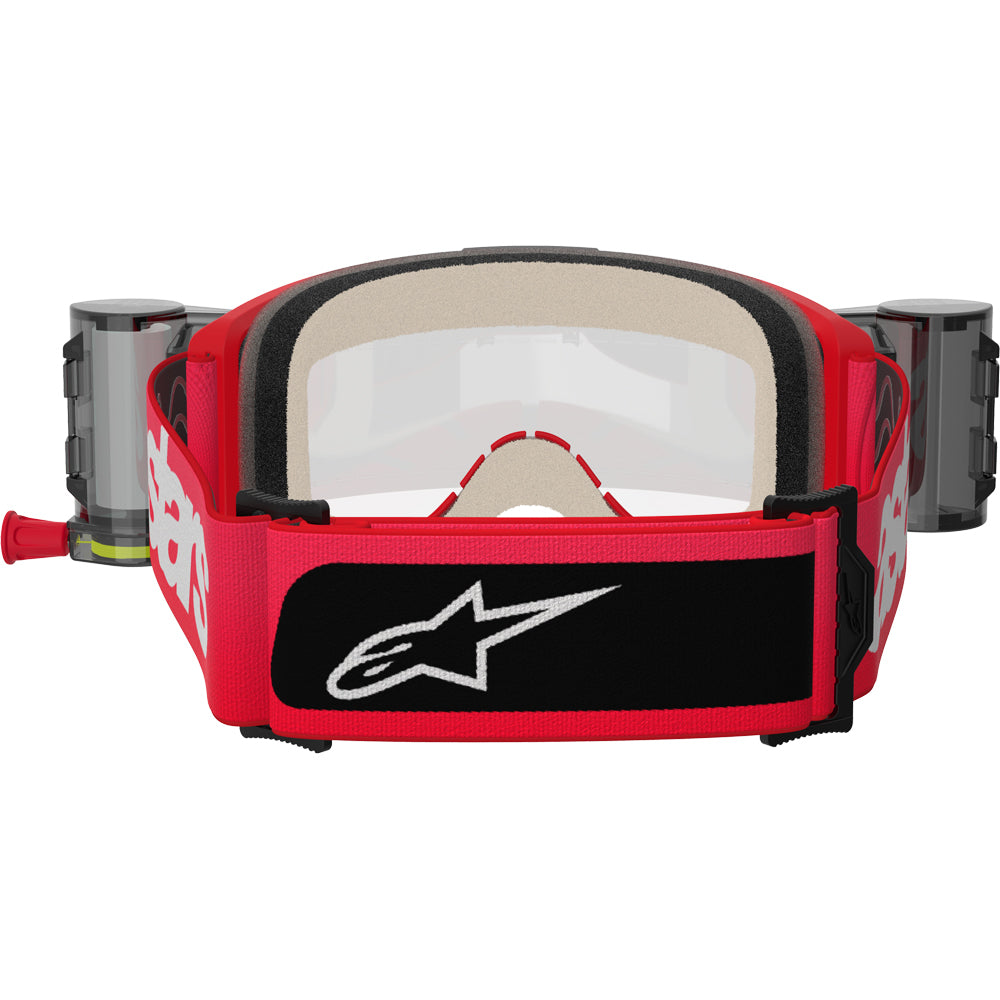 Alpinestars Vision 5 Blaze Red Clear Roll-Off Goggles