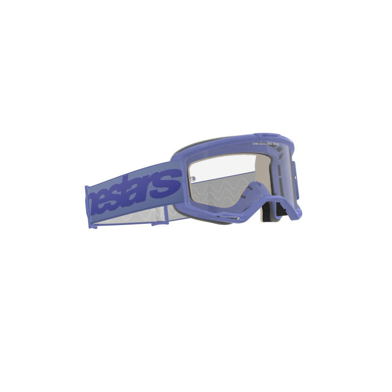 Alpinestars Vision 5 Wordmark Goggle - Purple/Clear Lens