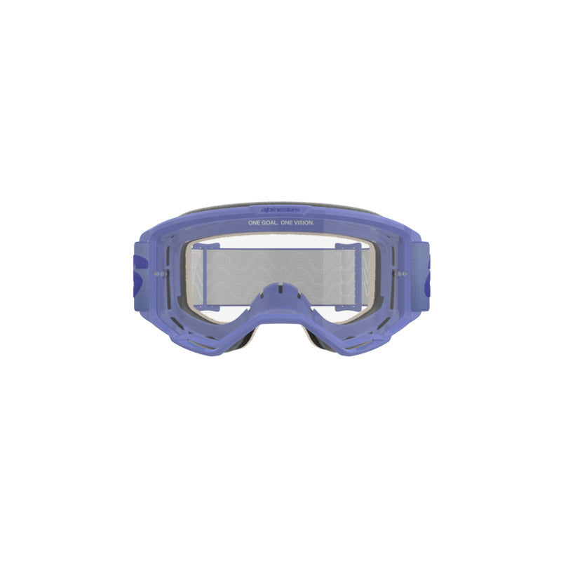 Alpinestars Vision 5 Wordmark Goggle - Purple/Clear Lens