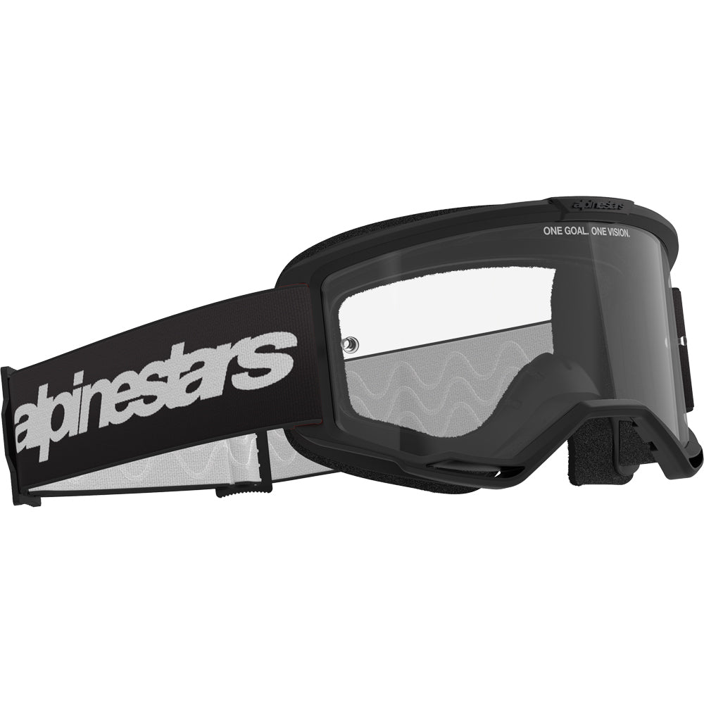 Alpinestars Vision 3 Wordmark Black Clear Goggles