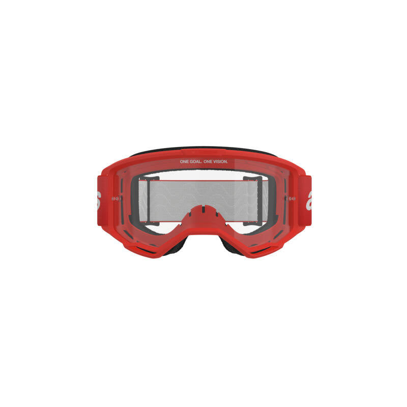 Alpinestars Vision 3 Wordmark Goggle - Red/ Clear Lens