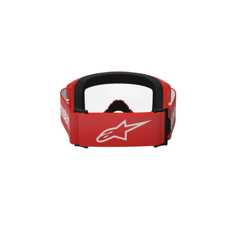 Alpinestars Vision 3 Wordmark Goggle - Red/ Clear Lens