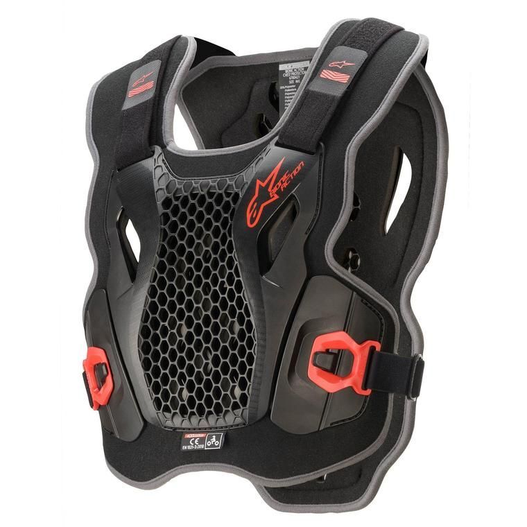 Alpinestars Bionic Action Black Red Chest Protector - Unisex - Medium/Large
