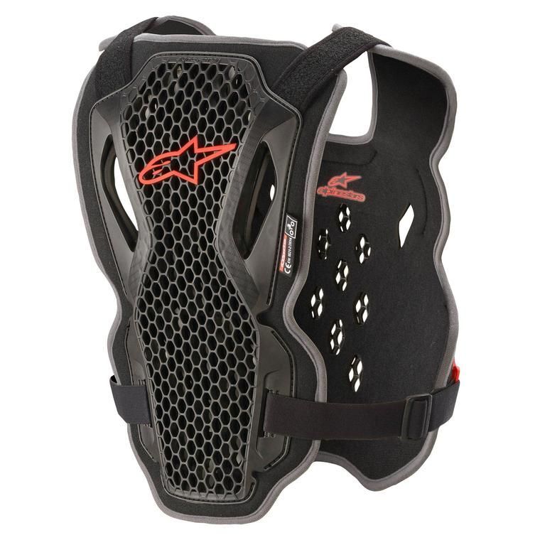 Alpinestars Bionic Action Black Red Chest Protector - Unisex - Medium/Large