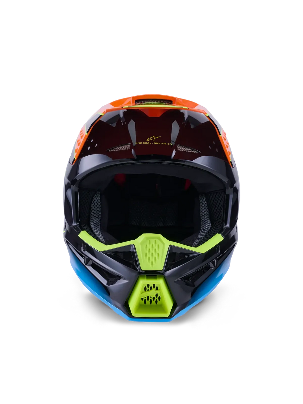 Alpinestars SM-3 Fray MX Helmet - Black/Orange/Fluro Yellow/Gloss