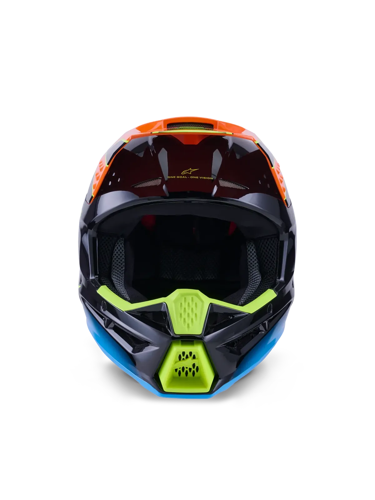 Alpinestars SM-3 Fray MX Helmet - Black/Orange/Fluro Yellow/Gloss
