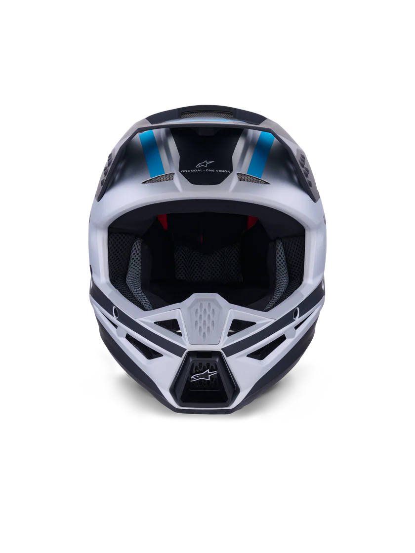 Alpinestars SM3 Heat Helmet -  Silver/Blue/Matte Black