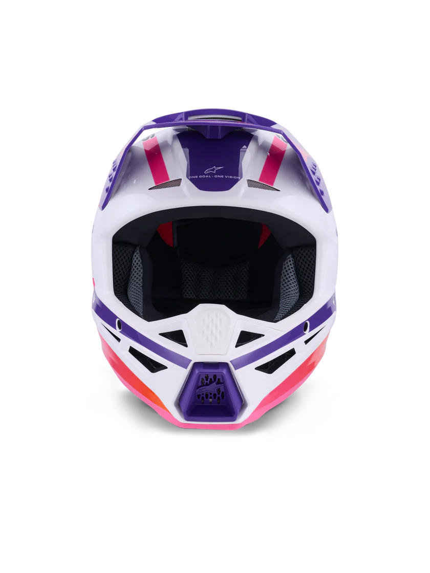 Alpinestars SM3 Heat Helmet - White/Purple/Pink Glossy