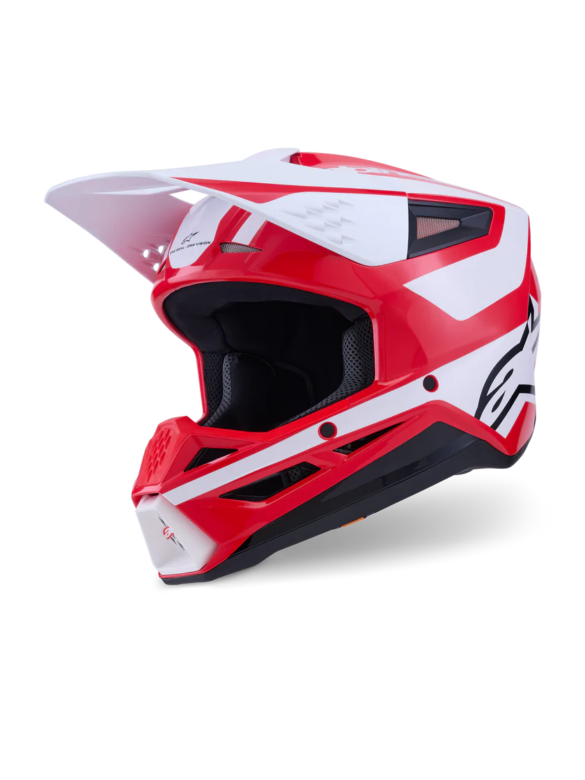 Alpinestars SM3 Heat Helmet - Red/White/Black Glossy