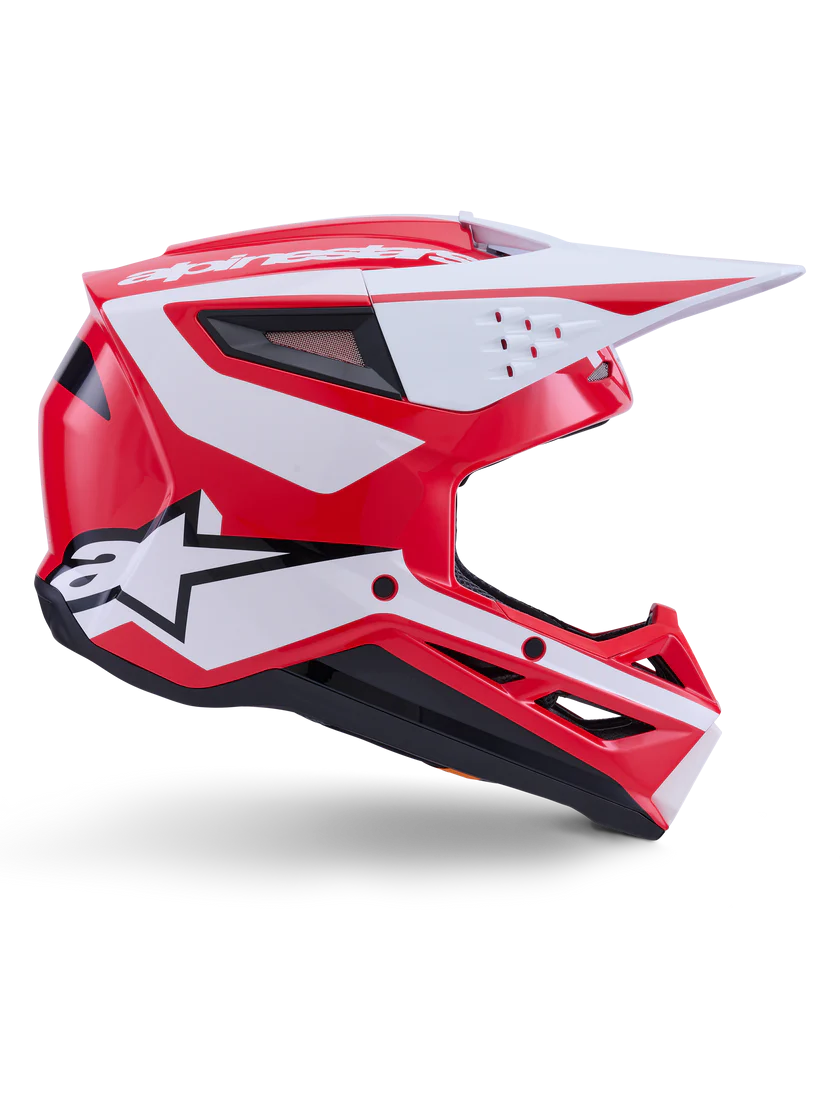 Alpinestars SM3 Heat Helmet - Red/White/Black Glossy