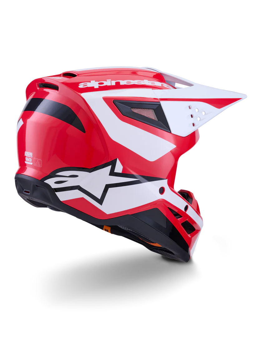 Alpinestars SM3 Heat Helmet - Red/White/Black Glossy