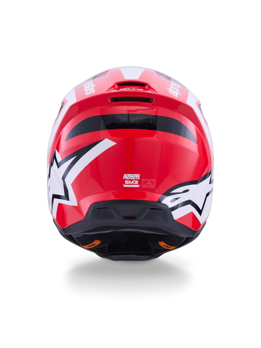 Alpinestars SM3 Heat Helmet - Red/White/Black Glossy