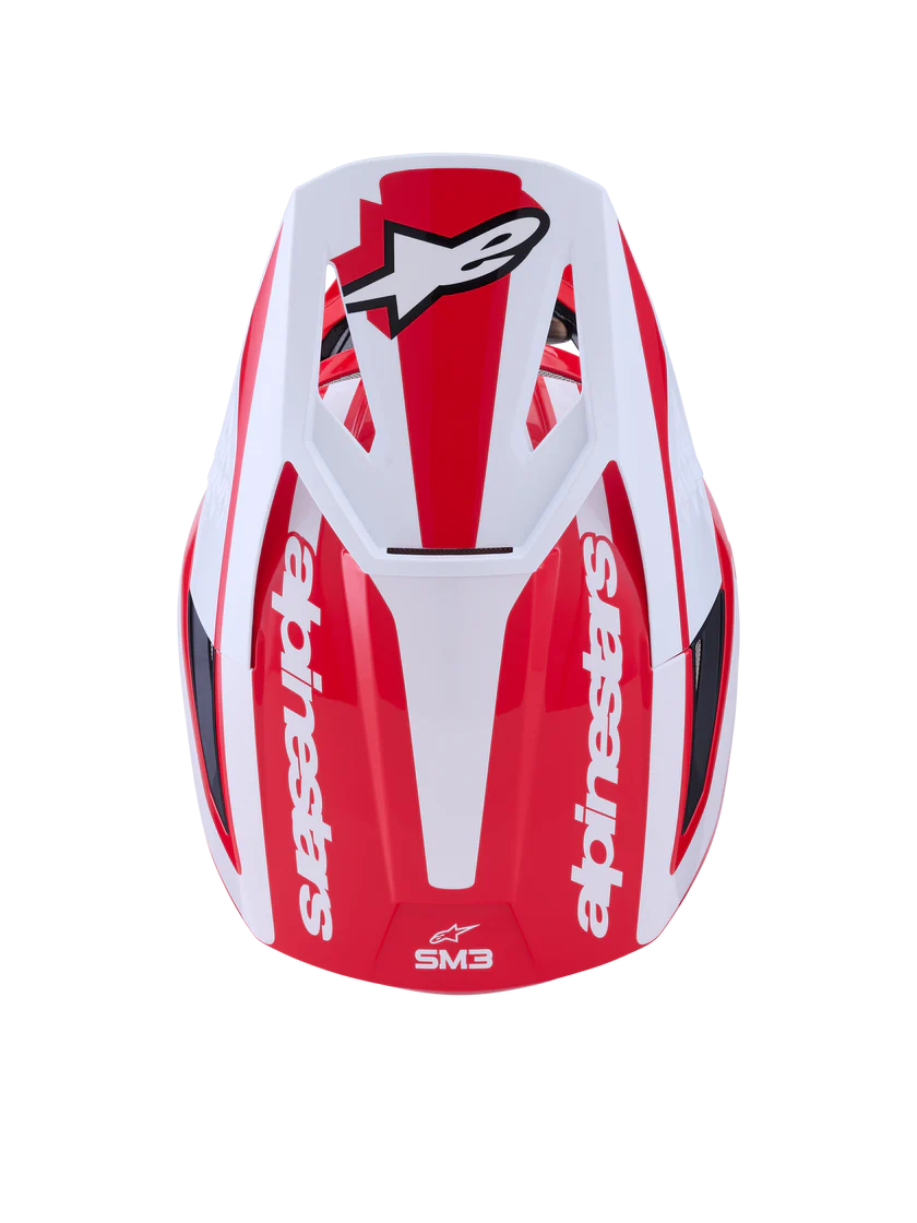 Alpinestars SM3 Heat Helmet - Red/White/Black Glossy