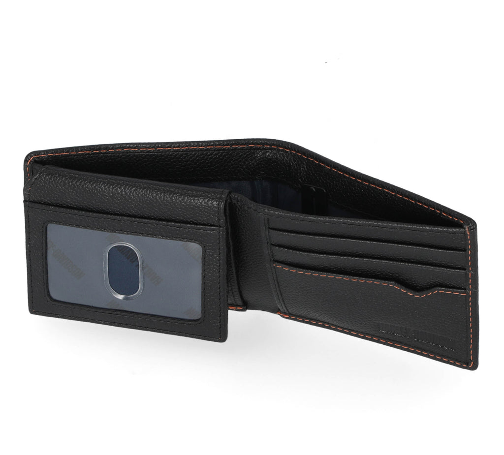 Harley-Davidson Mens Classic Leather Skull Passcase
