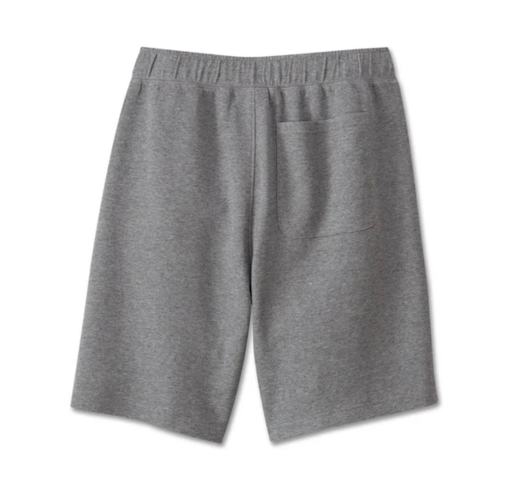 Men's Bar & Shield Fleece Shorts- Heather Grey