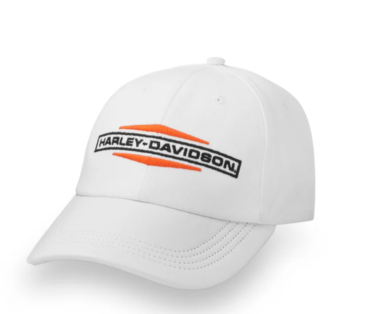 Women's Stacked Bar & Shield Ponytail Cap - Bright White