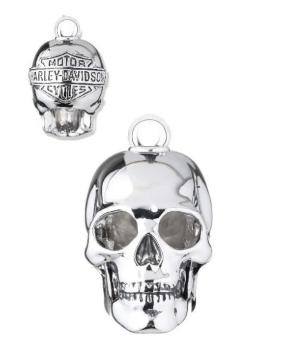 Harley-Davidson® H-D Skull Head With Shades Shaped Ride Bell - Silver Plating