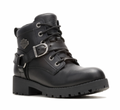 Harley-Davidson® Women's Kelley Harness Ride WP Black Motorcycle Boots