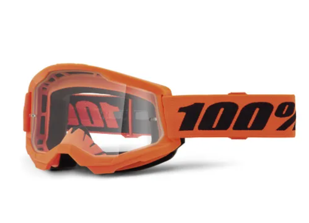 100% STRATA 2 JUNIOR Goggle Neon Org-Cl Len
