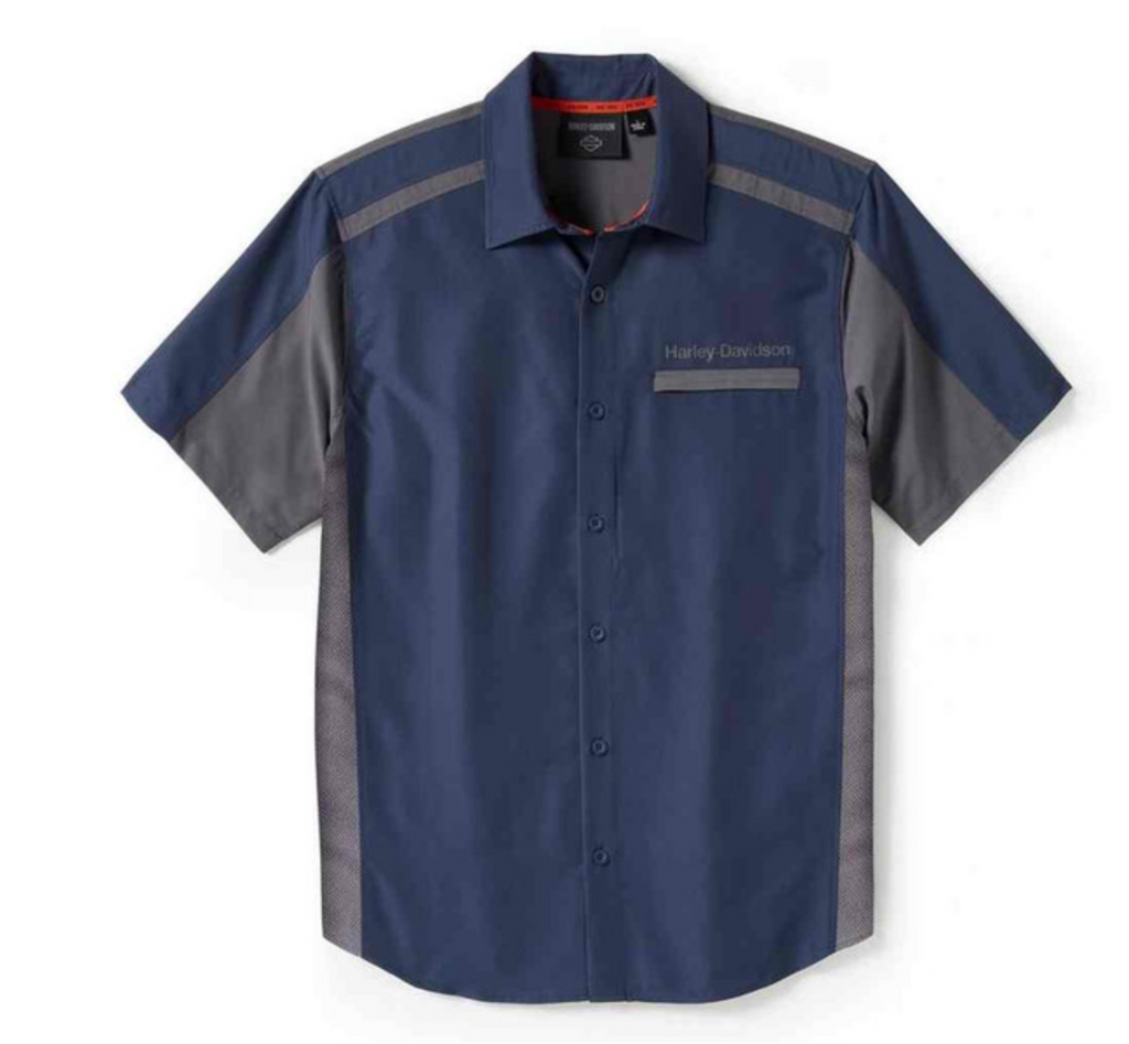 Harley-Davidson® Men's TECH Quick Dry Colorblock Short Sleeve Shirt 96385-25VM