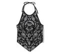 Women's Classic Paisley Bandana Halter - Harley Black & White