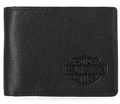 Harley-Davidson® Men's Classic Genuine Pebble Leather B&S Passcase Wallet - Black