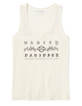 Women's Bling H-D® Slow Burn Notch Neck Tank - Cloud Dancer