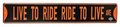 Harley-Davidson® Metal Street Sign Live to Ride Ave